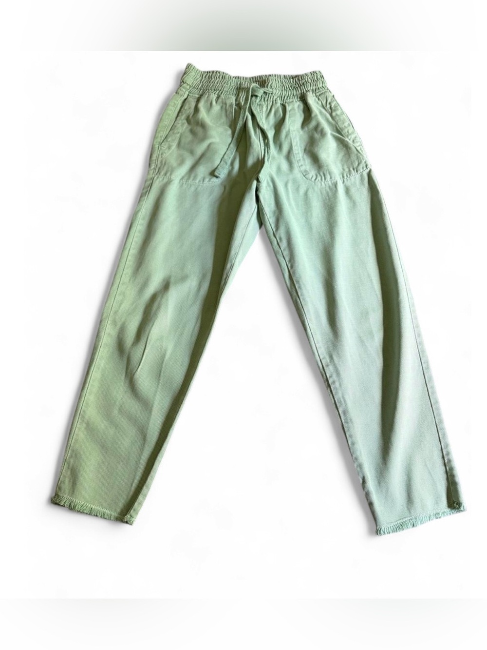 Zara Light Sage Drawstring Joggers